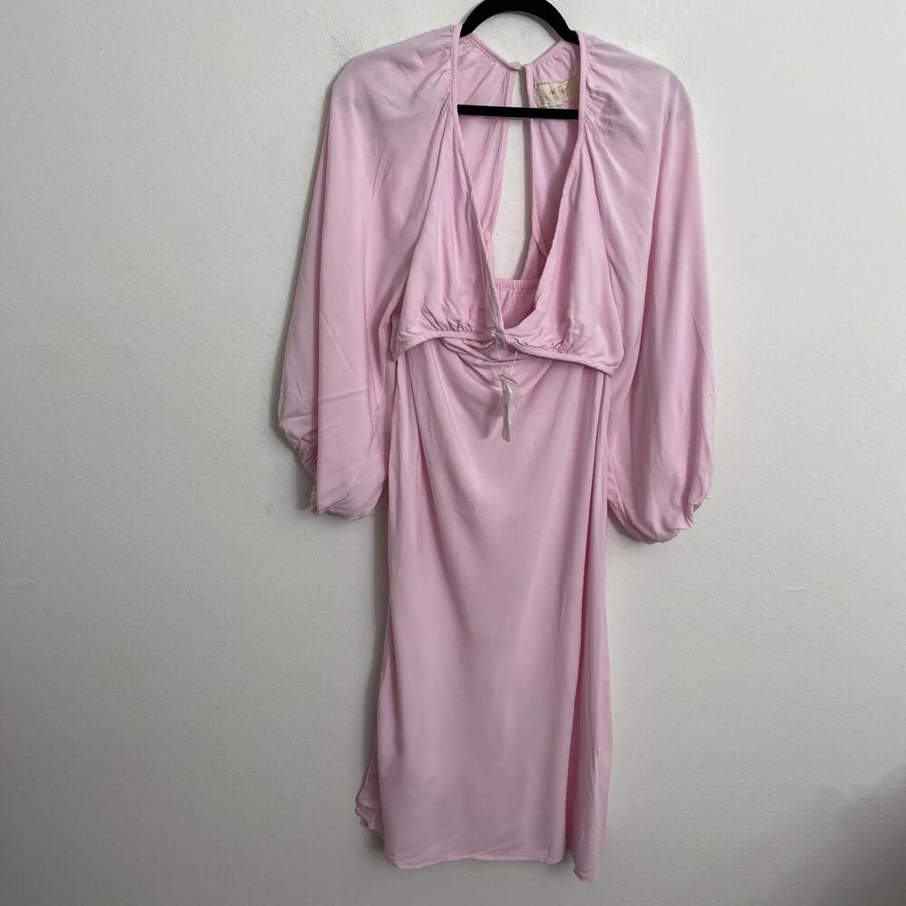 JEN'S PIRATE BOOTY Dress Rio Sonora Baby Pink cut outs size L NWT $231msrp - Picture 6 of 10